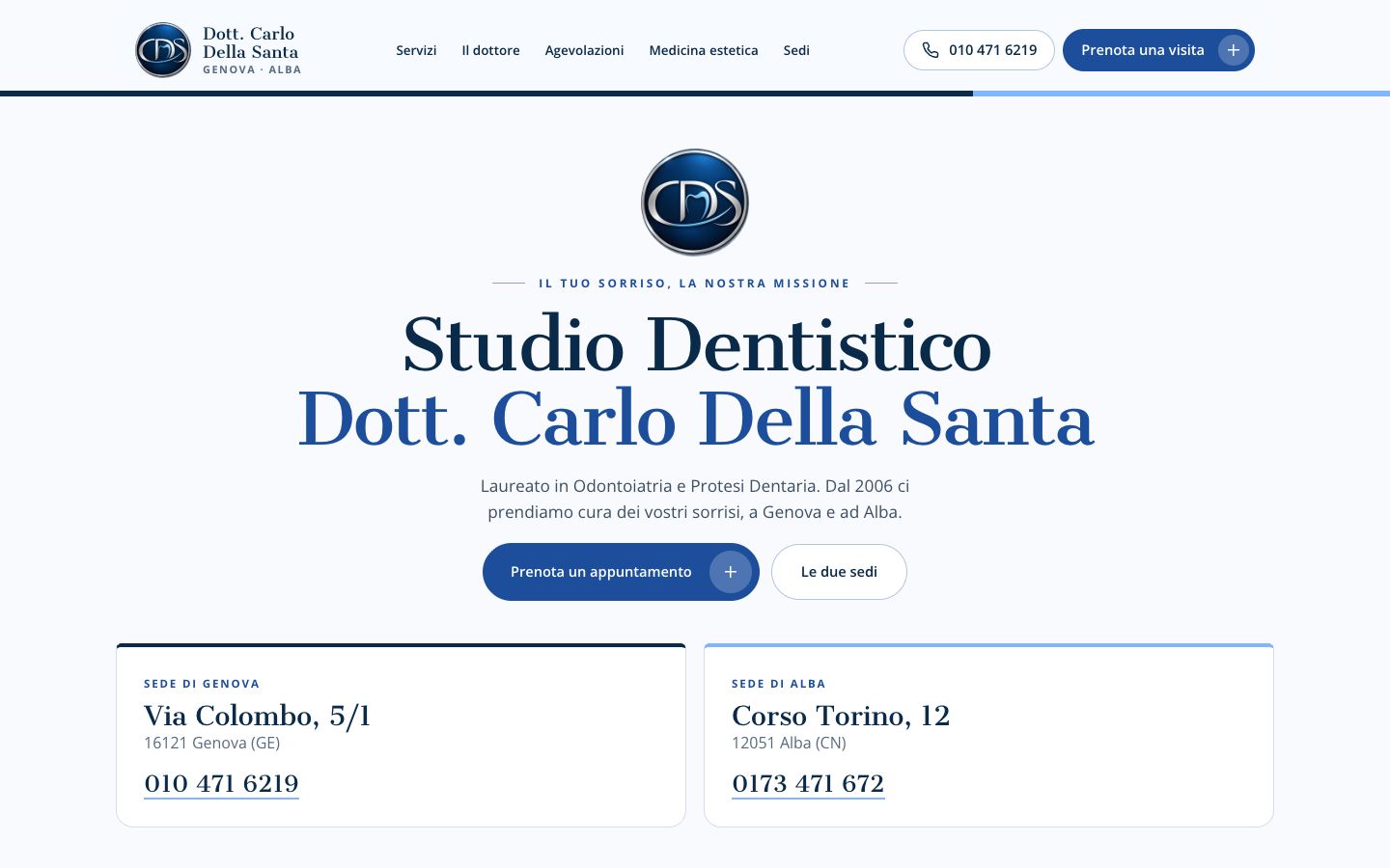Il nuovo sito